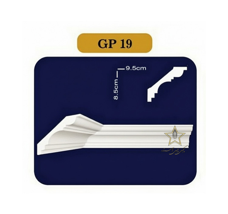 گچبری گلویی و نورمخفی ساده کد Gp19