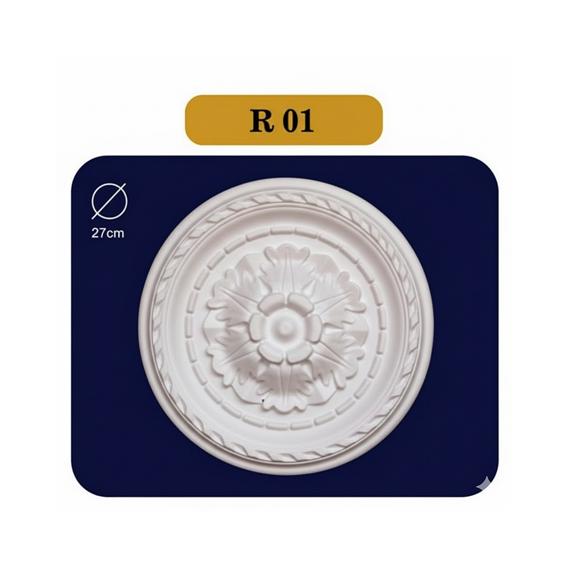 دور لامپی آماده از جنس فوم پلی استایرن آستاره کد R01