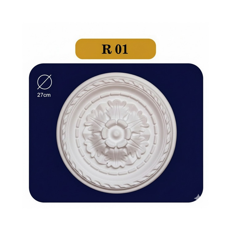 دور لامپی آماده از جنس فوم پلی استایرن آستاره کد R01