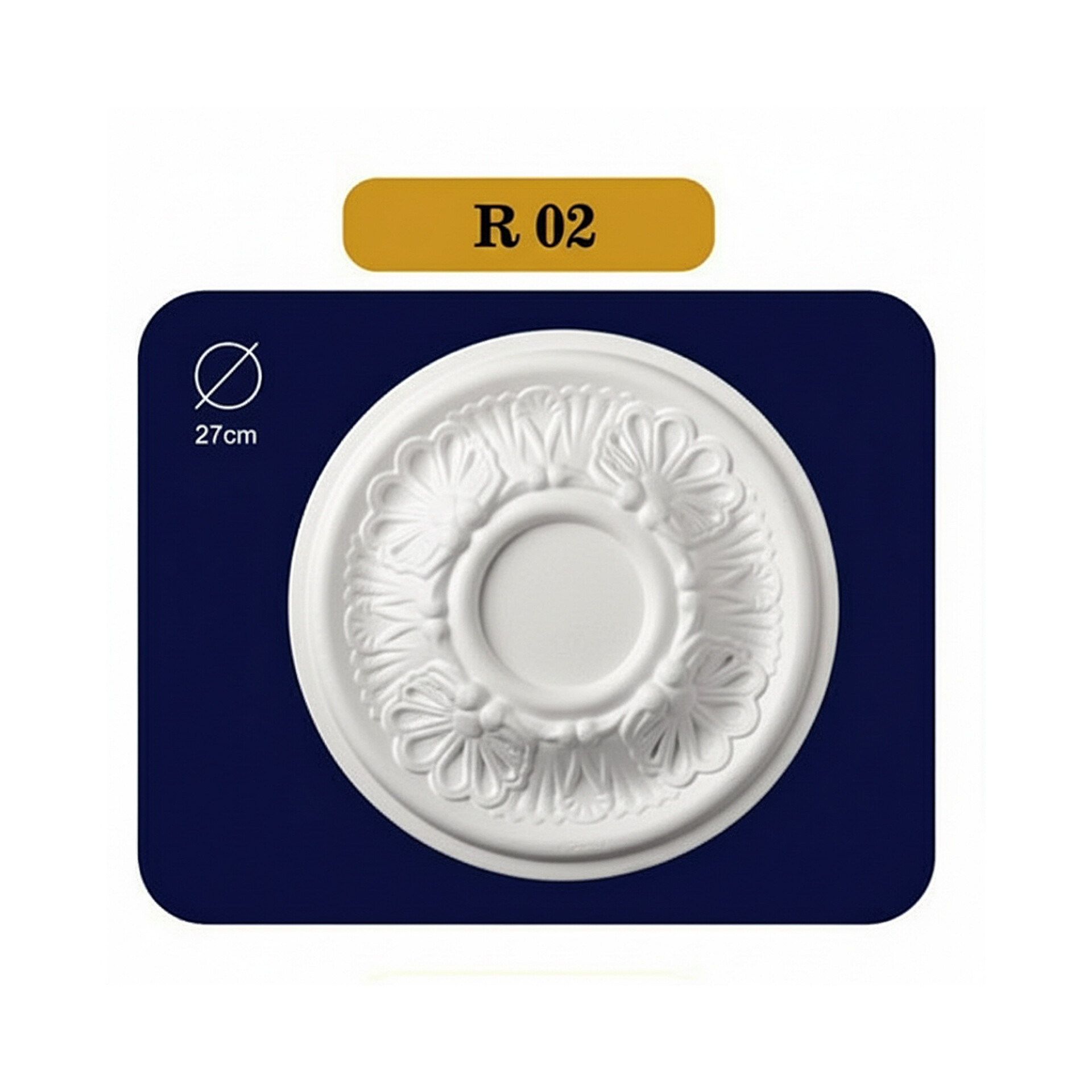 دور لامپی آماده از جنس فوم پلی استایرن آستاره کد R02