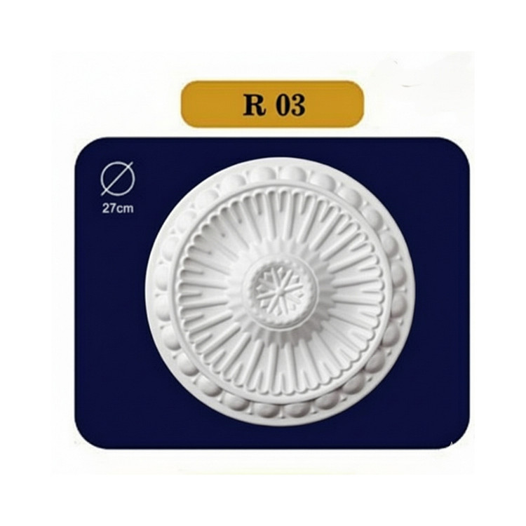 دور لامپی آماده از جنس فوم پلی استایرن آستاره کد R03