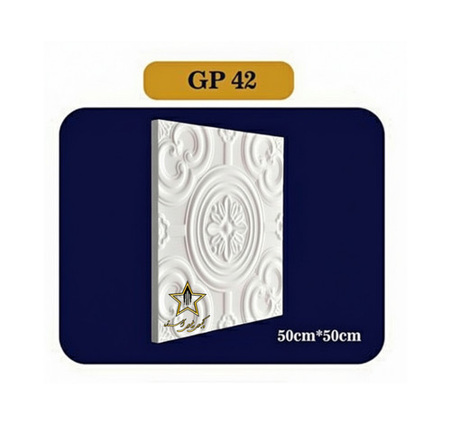 تایلی سقفی پلی استایرن بدون روکش کد Gp42