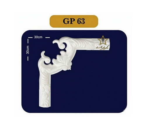 گوشه یا کرنر قاب بندی از جنس فوم پلی استایرن کد GP63