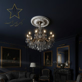 دور لامپی آماده از جنس فوم پلی استایرن آستاره کد R02