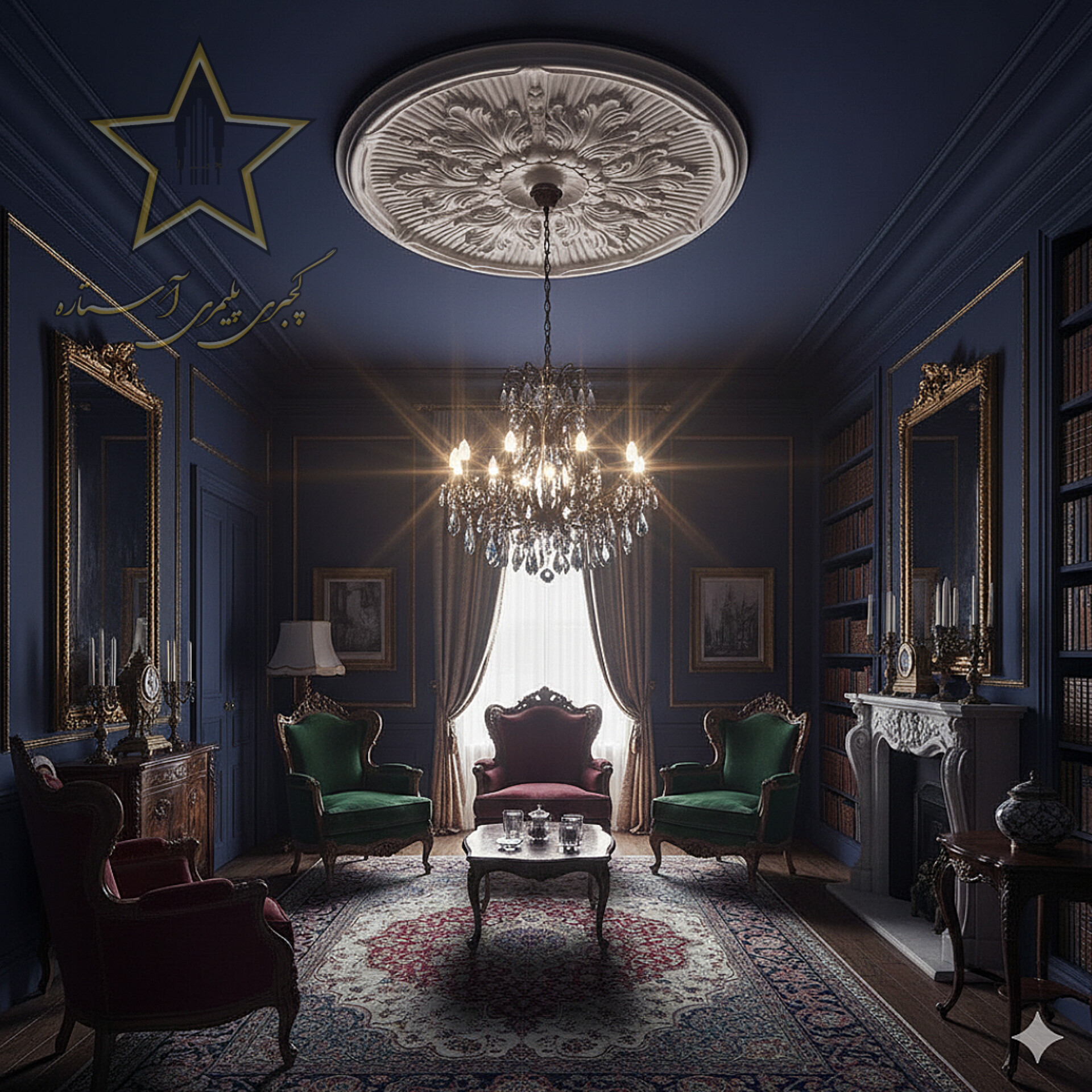 نمونه اجرا شده دور لوستری فومی آستاره