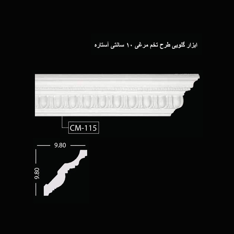 ابزار گلویی طرح تخم مرغی 10 سانتی آستاره CM-115